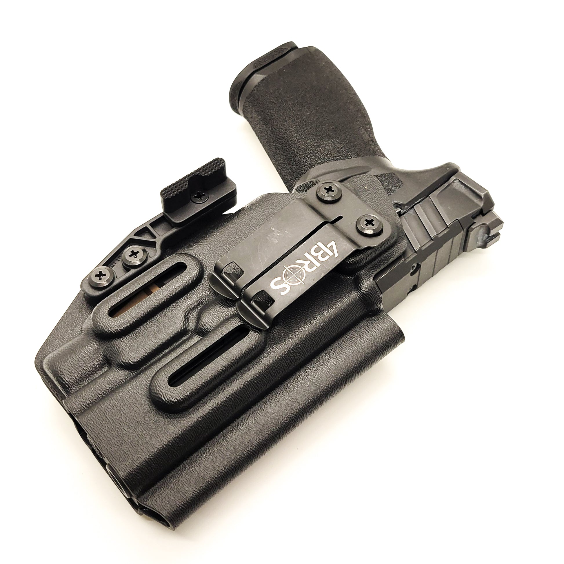 For the best IWB Kydex Inside Waistband Holster for the Springfield Armory Echelon and the Streamlight TLR-7X, A or HL-X, shop Four Brothers 4BROS holsters. 