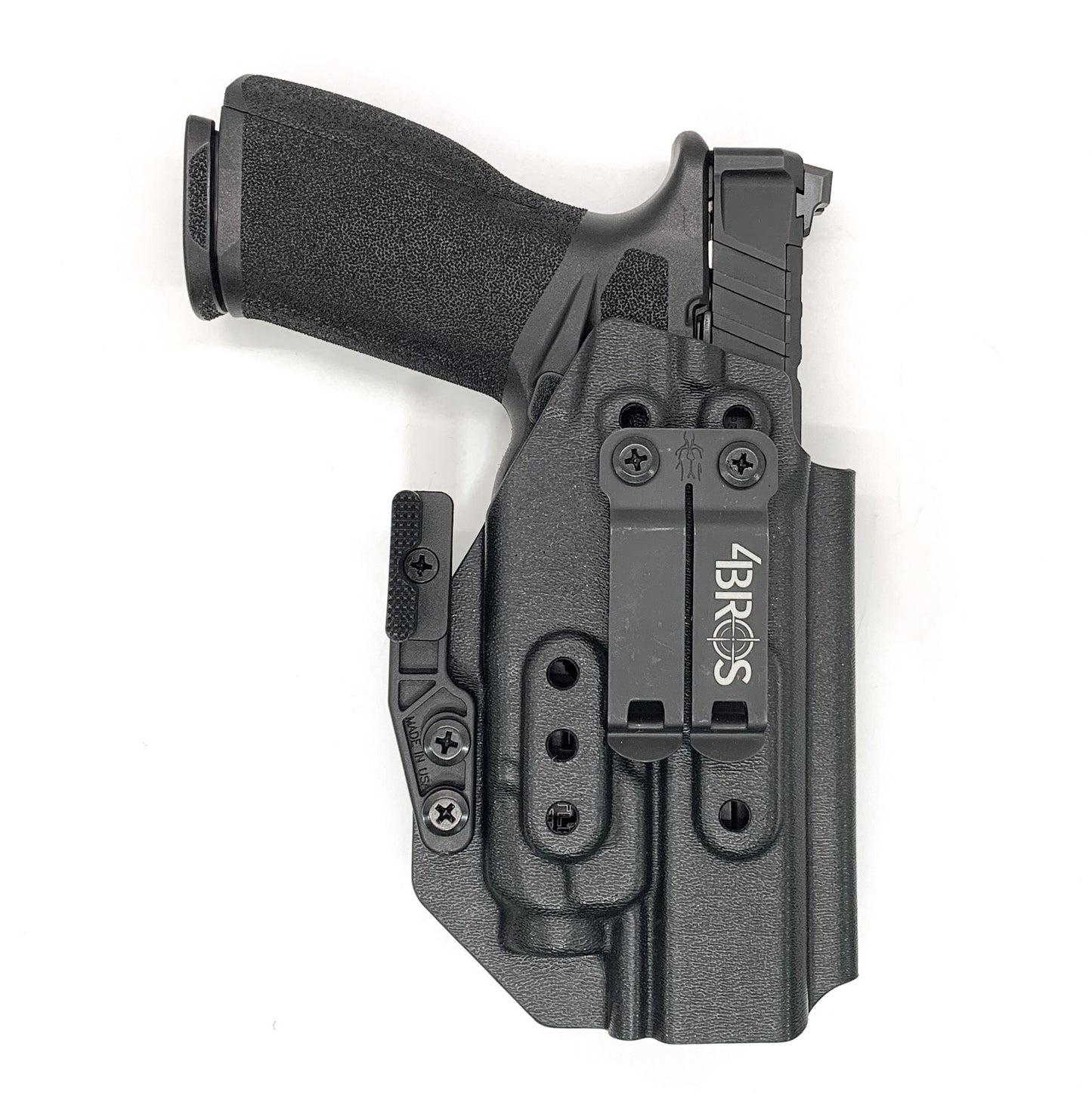 For the best IWB Kydex Inside Waistband Holster for the  Springfield Armory Echelon and Streamlight TLR-7 X or TLR-7 A, shop Four Brothers 4BROS holsters. 