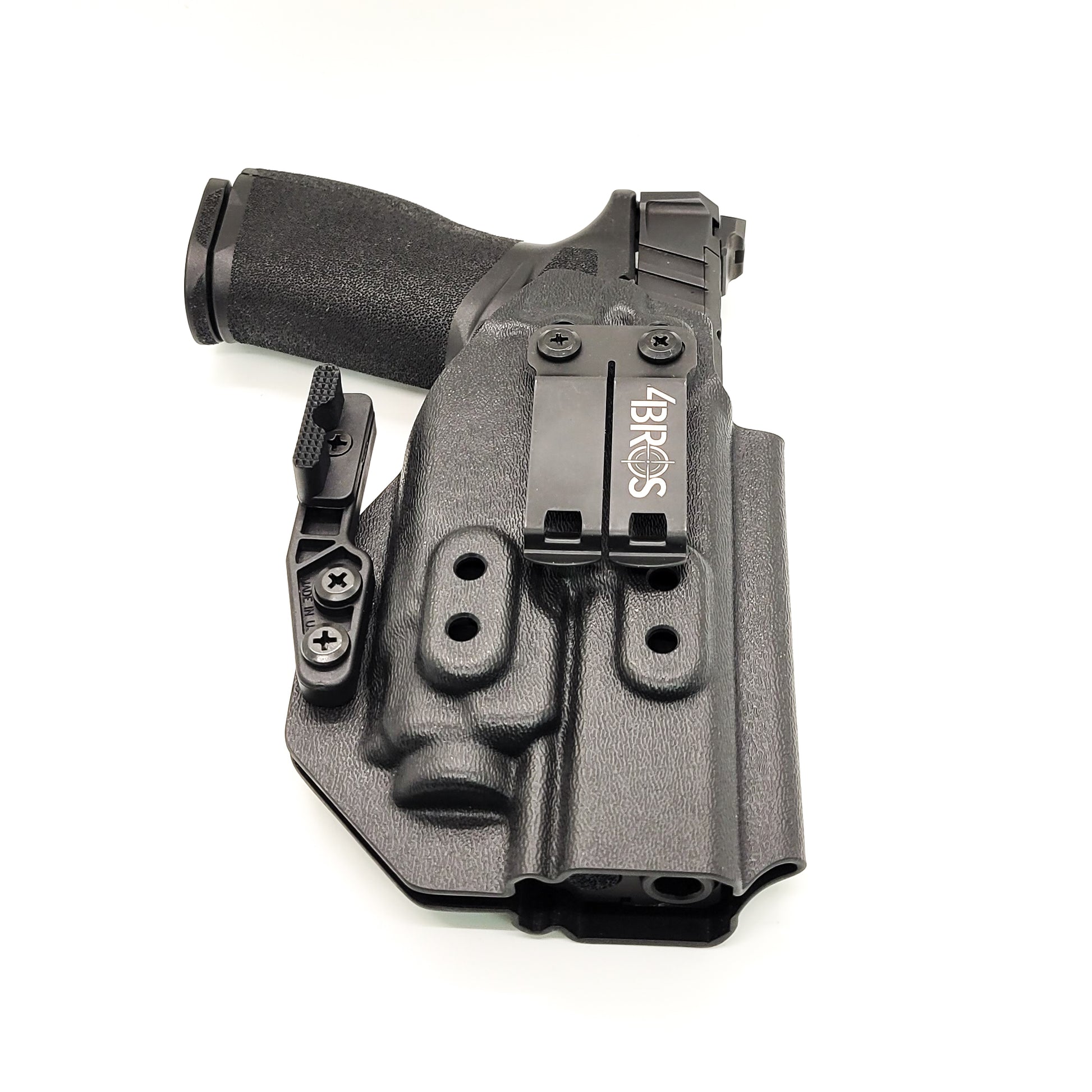 For the best IWB Kydex Inside Waistband Holster for the Springfield Armory Echelon pistol with the Streamlight TLR-8A, shop Four Brothers 4BROS Holsters.  