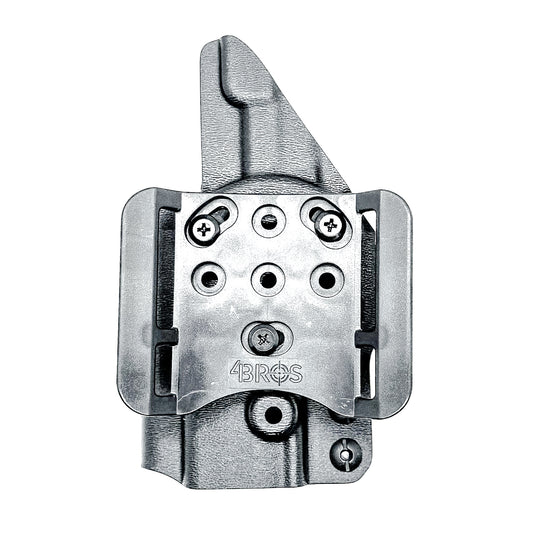 OWB Outside Waistband Holster for the Springfield Armory Hellcat in black with a 4BROS 1.5" Belt Slide.