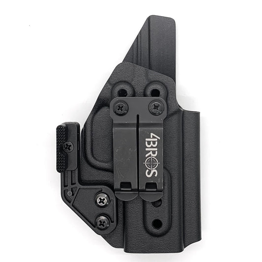 For the best IWB Kydex Inside Waistband Holster for the  Springfield Armory Hellcat Pro with or without a red dot sight, shop Four Brothers 4BROS Holsters. 