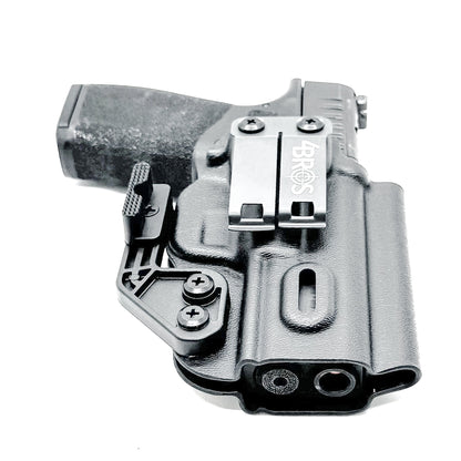 Black Hellcat Pro Inside Waistband holster with Monoblock and Modwing