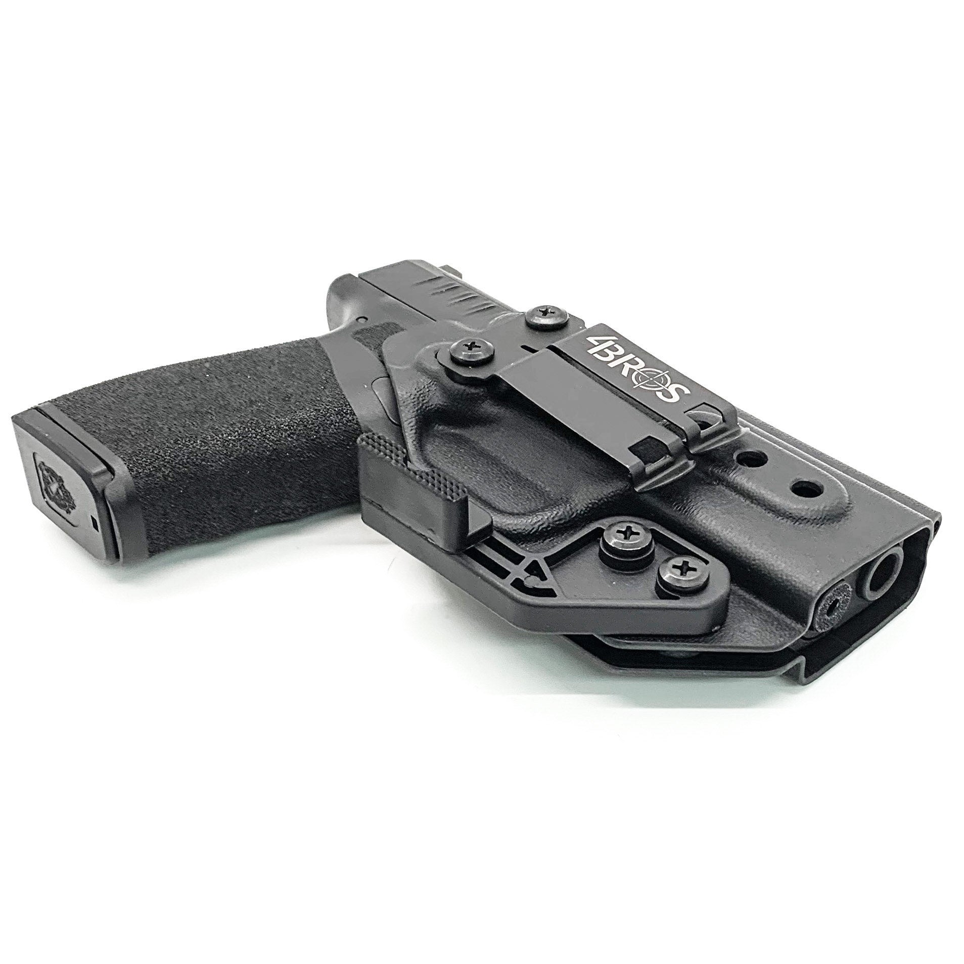 For the best IWB Kydex Inside Waistband Holster for the  Springfield Armory Hellcat Pro with or without a red dot sight, shop Four Brothers 4BROS Holsters. 