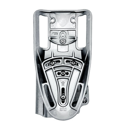 OWB competition-style holster for Springfield 1911 DS Prodigy 4.25" & TLR-7 HL-X. Red dot and suppressor sight compatible, open muzzle, adjustable cant. USA Made.