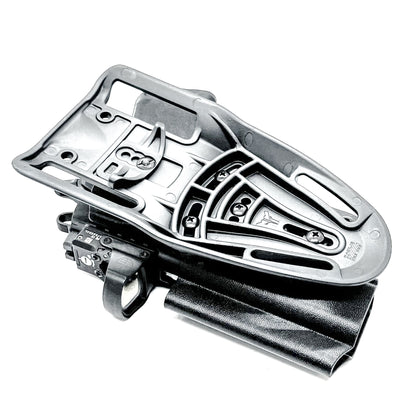 OWB competition-style holster for Springfield 1911 DS Prodigy 4.25" & TLR-7 HL-X. Red dot and suppressor sight compatible, open muzzle, adjustable cant. USA Made.