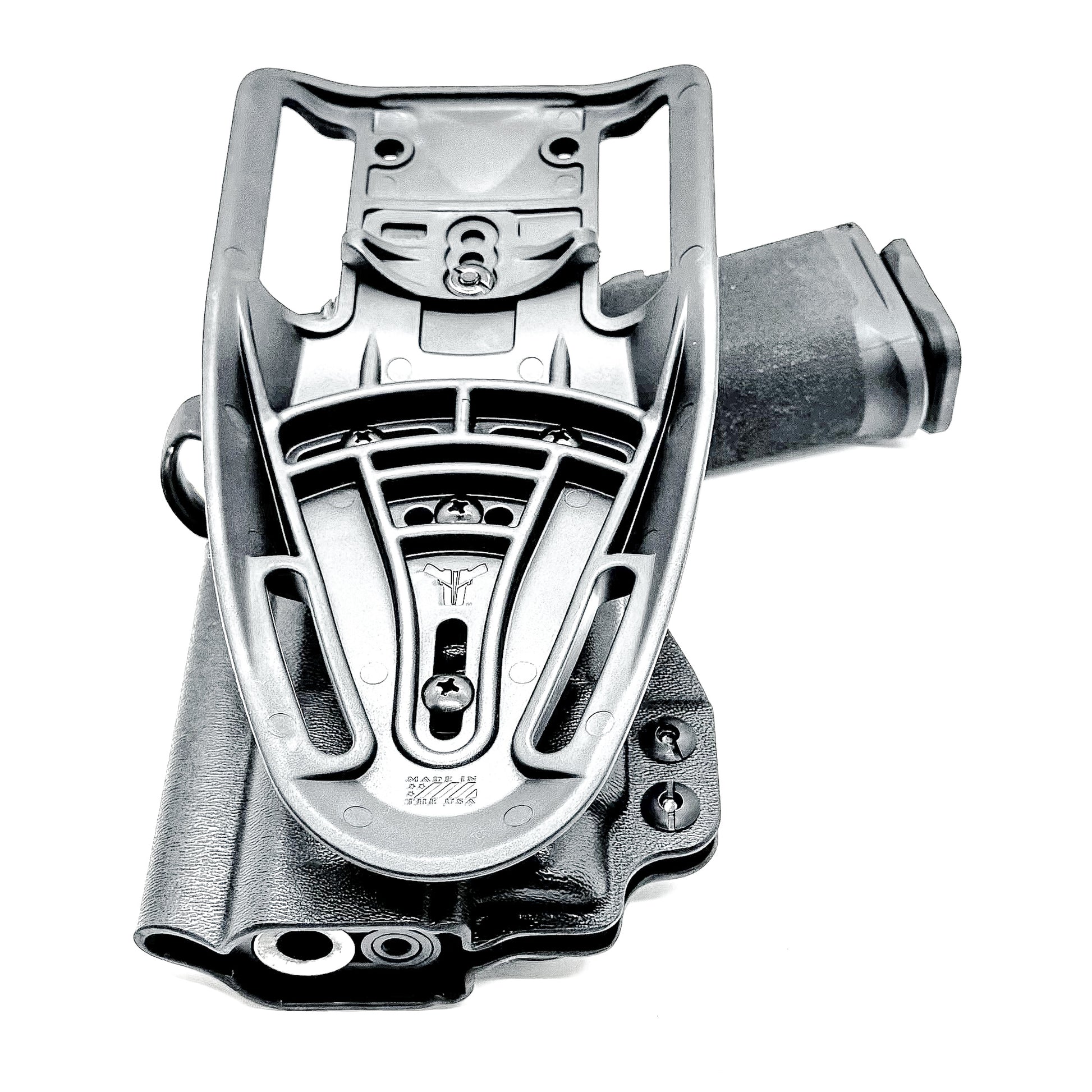 OWB competition-style holster for Springfield 1911 DS Prodigy 4.25" & TLR-7 HL-X. Red dot and suppressor sight compatible, open muzzle, adjustable cant. USA Made.