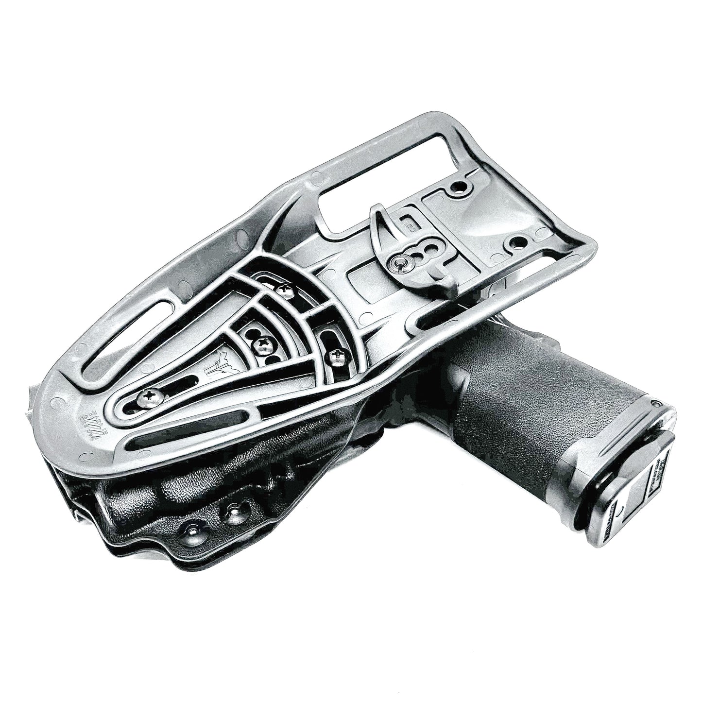 OWB competition-style holster for Springfield 1911 DS Prodigy 4.25" & TLR-7 HL-X. Red dot and suppressor sight compatible, open muzzle, adjustable cant. USA Made.