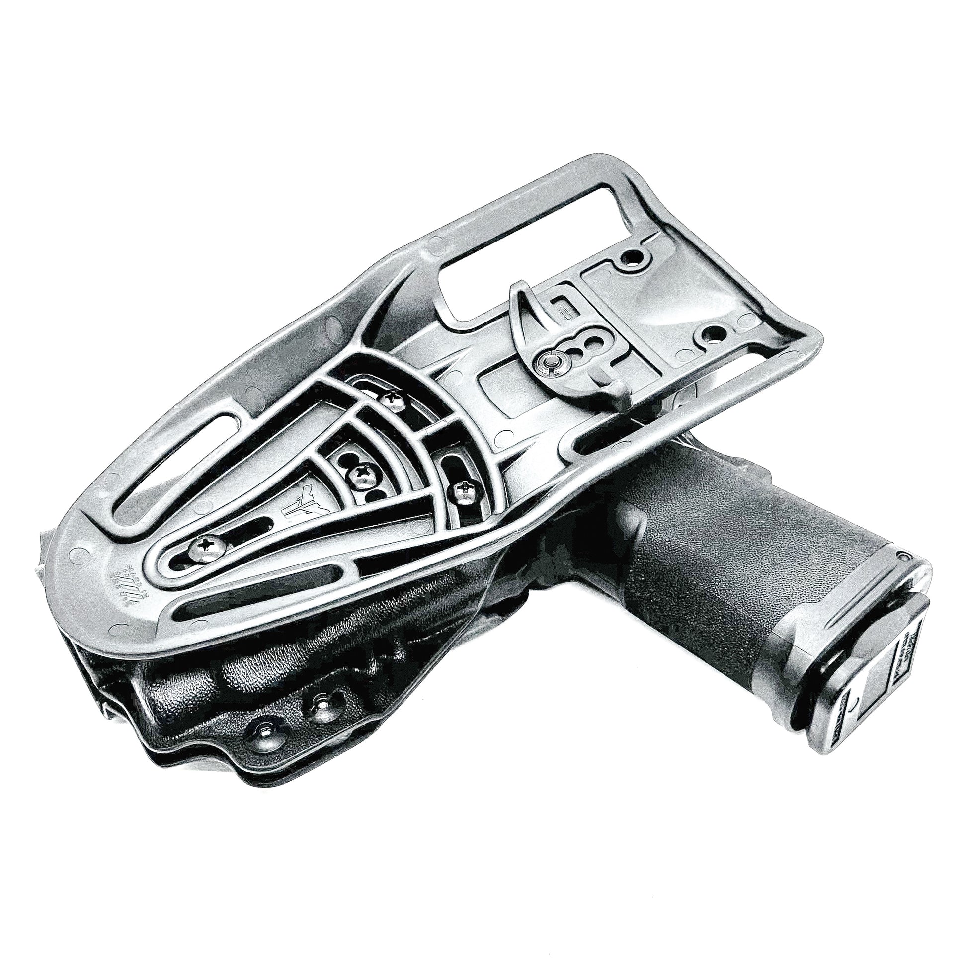 OWB competition-style holster for Springfield 1911 DS Prodigy 4.25" & TLR-7 HL-X. Red dot and suppressor sight compatible, open muzzle, adjustable cant. USA Made.