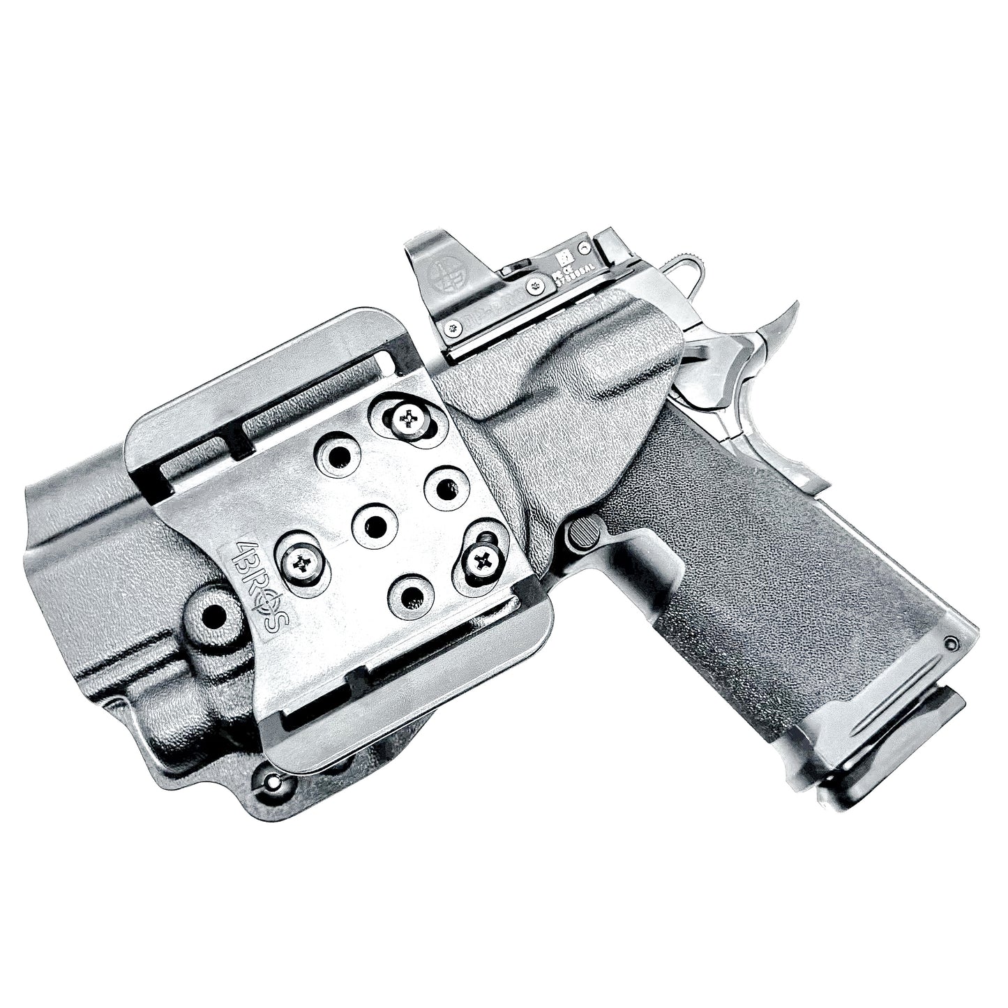 Outside Waistband Kydex holster for Springfield Prodigy 1911 DS 4.25" and 3.5" & TLR-7 HL-X – red dot compatible, adjustable retention. Made in the USA.