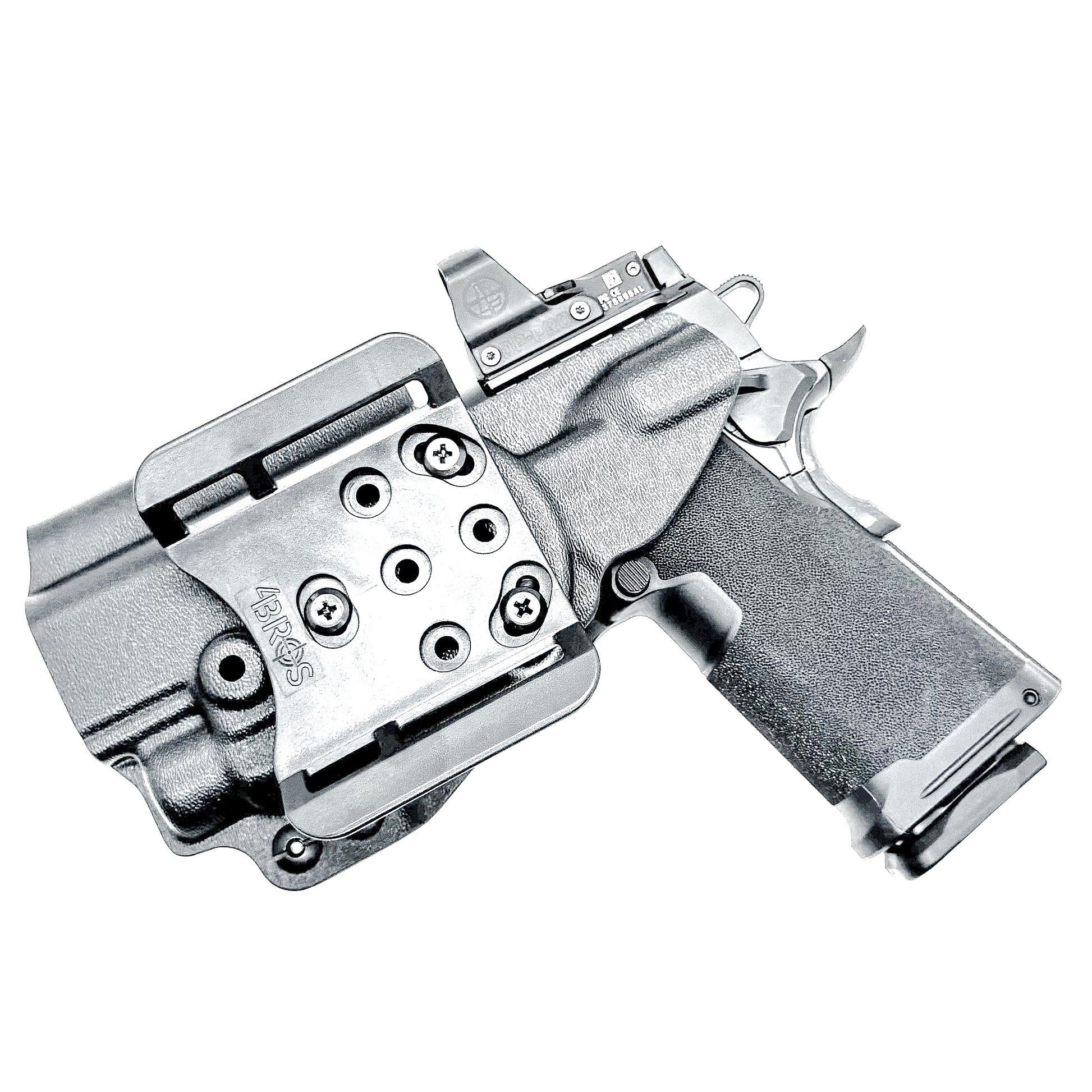 Outside Waistband Kydex holster for Springfield Prodigy 1911 DS 4.25" and 3.5" & TLR-7 HL-X – red dot compatible, adjustable retention. Made in the USA.