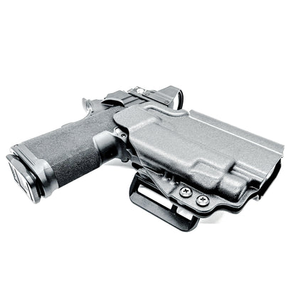 Outside Waistband Kydex holster for Springfield Prodigy 1911 DS 4.25" and 3.5" & TLR-7 HL-X – red dot compatible, adjustable retention. Made in the USA.