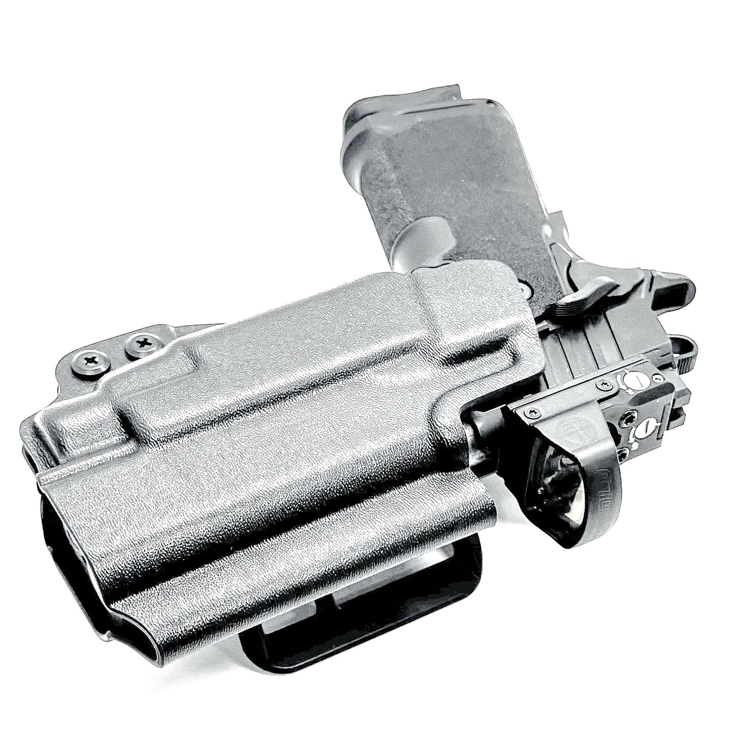 Outside Waistband Kydex holster for Springfield Prodigy 1911 DS 4.25" and 3.5" & TLR-7 HL-X – red dot compatible, adjustable retention. Made in the USA.