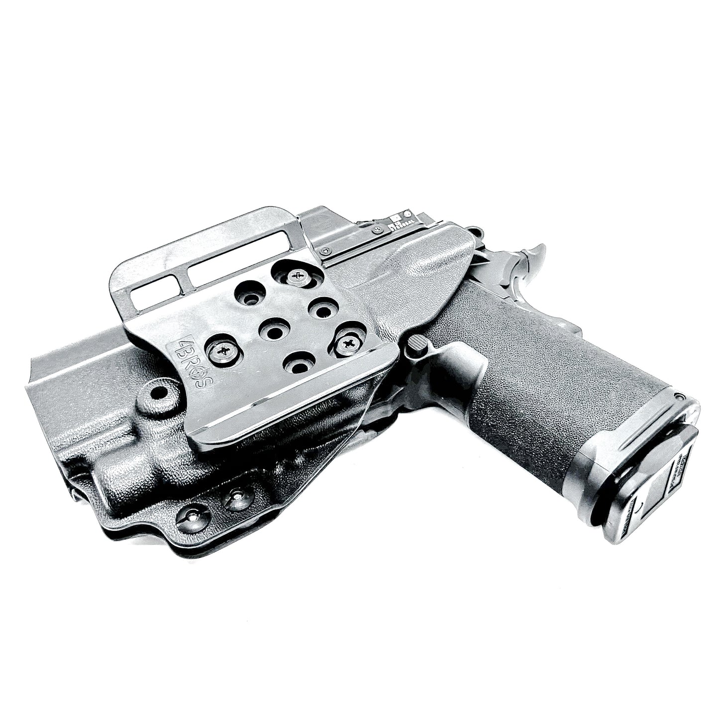 Outside Waistband Kydex holster for Springfield Prodigy 1911 DS 4.25" and 3.5" & TLR-7 HL-X – red dot compatible, adjustable retention. Made in the USA.