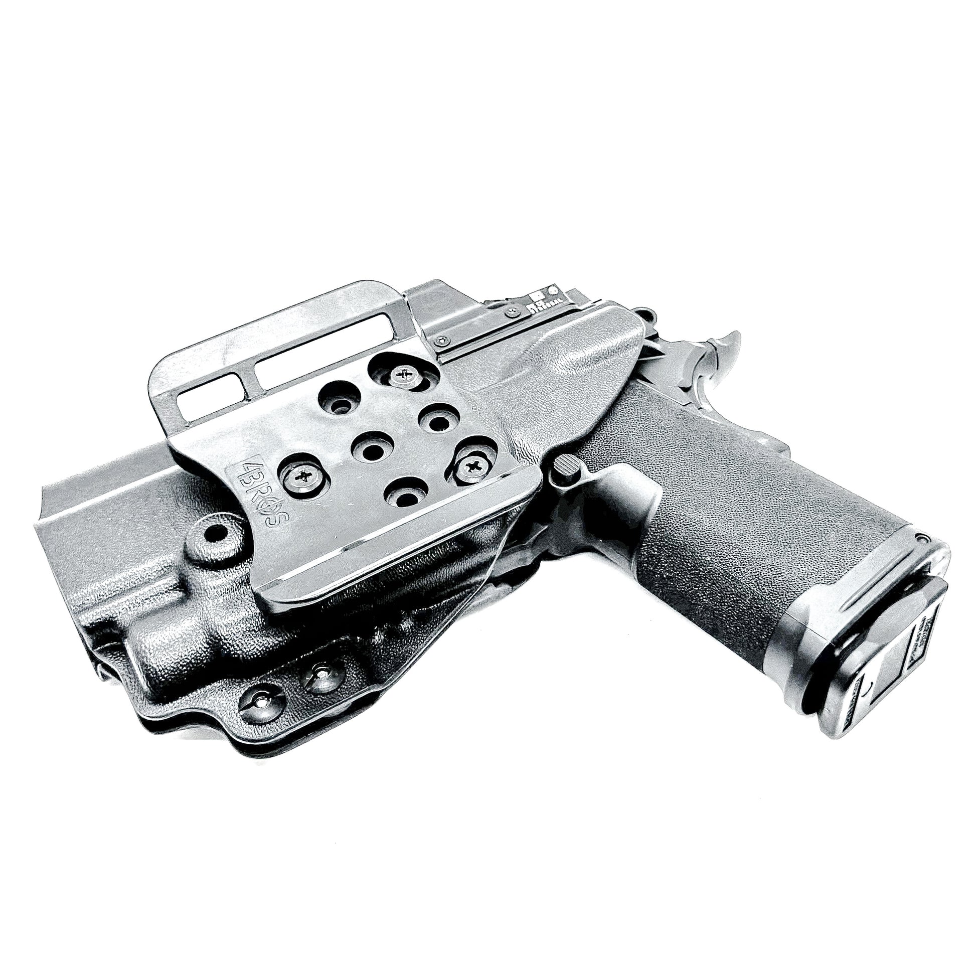 Outside Waistband Kydex holster for Springfield Prodigy 1911 DS 4.25" and 3.5" & TLR-7 HL-X – red dot compatible, adjustable retention. Made in the USA.