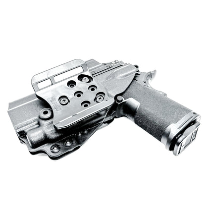 Outside Waistband Kydex holster for Springfield Prodigy 1911 DS 4.25" and 3.5" & TLR-7 HL-X – red dot compatible, adjustable retention. Made in the USA.