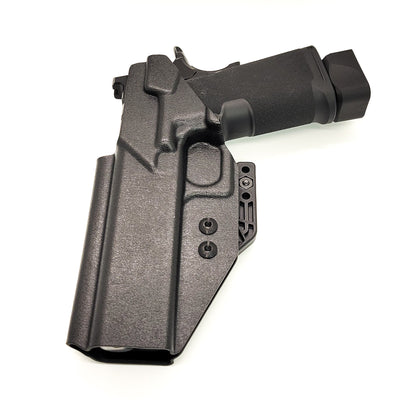 For the best Inside Waistband IWB AIWB Appendix Kydex Holster designed to fit the Springfield Armory 1911 DS Prodigy 5" & 4.25" with a red dot sight mounted to the pistol, shop to Four Brothers Holsters.  Full sweat guard, adjustable retention, minimal material, & smooth for reduced printing. Proudly made in the USA 