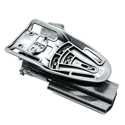 OWB competition-style holster for Springfield 1911 DS Prodigy 5" & TLR-7 HL-X. Red dot and suppressor sight compatible, open muzzle, adjustable cant. USA Made.