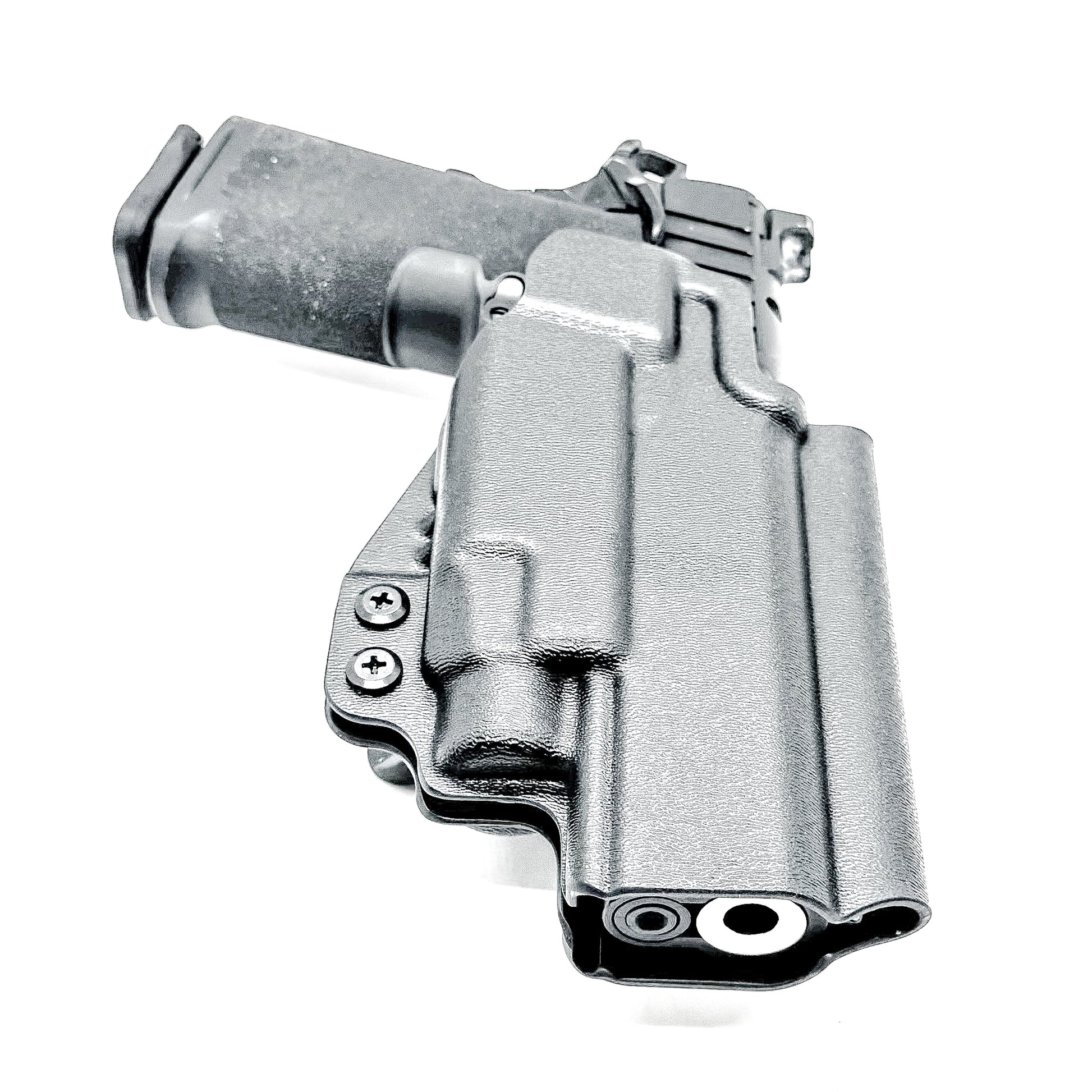 Outside Waistband Kydex holster for Springfield Prodigy 1911 DS 4.25" and 5" & TLR-7 HL-X – red dot compatible, adjustable retention. Made in the USA.