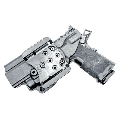 Outside Waistband Kydex holster for Springfield Prodigy 1911 DS 4.25" and 5" & TLR-7 HL-X – red dot compatible, adjustable retention. Made in the USA.