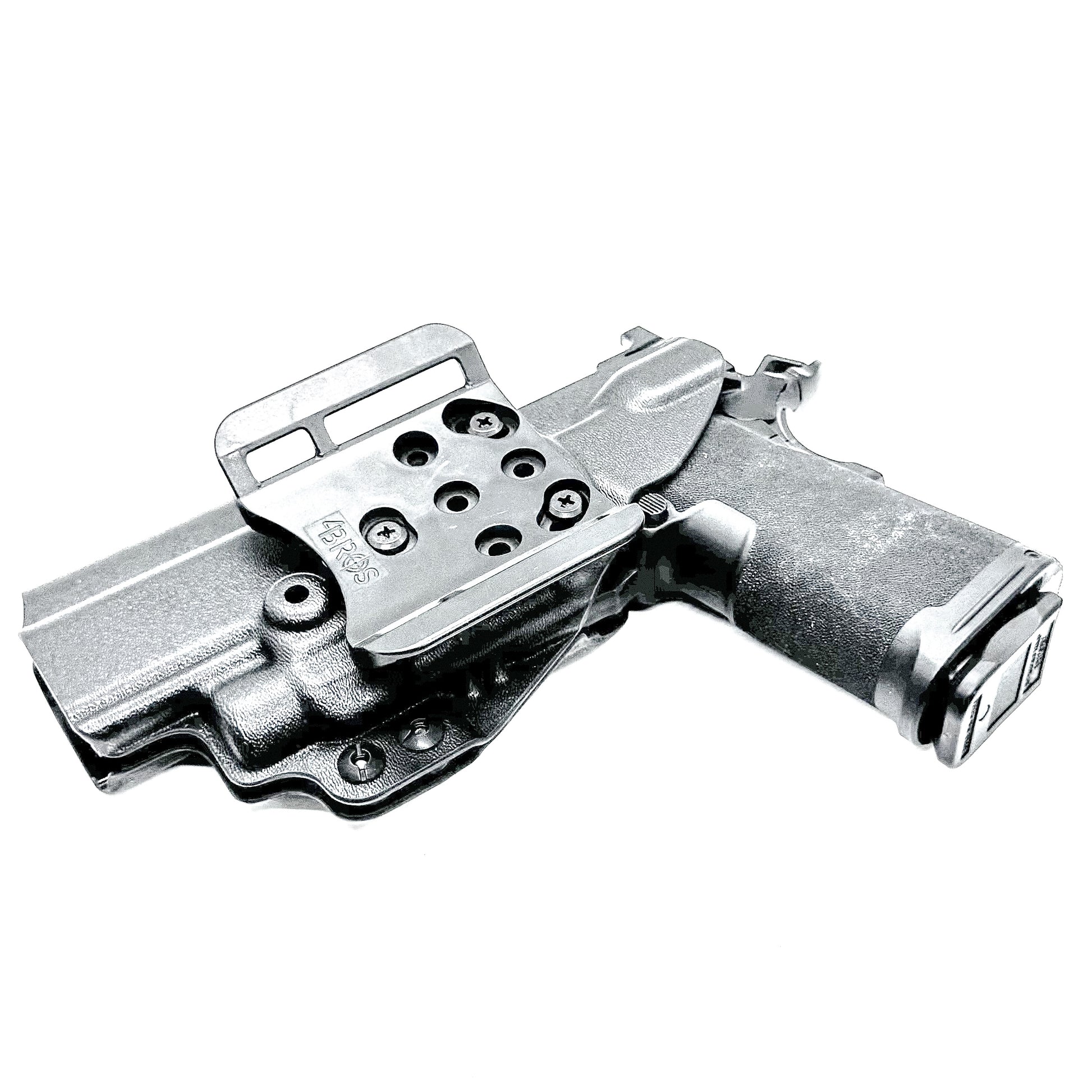 Outside Waistband Kydex holster for Springfield Prodigy 1911 DS 4.25" and 5" & TLR-7 HL-X – red dot compatible, adjustable retention. Made in the USA.