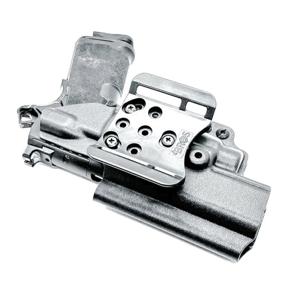 Outside Waistband Kydex holster for Springfield Prodigy 1911 DS 4.25" and 5" & TLR-7 HL-X – red dot compatible, adjustable retention. Made in the USA.