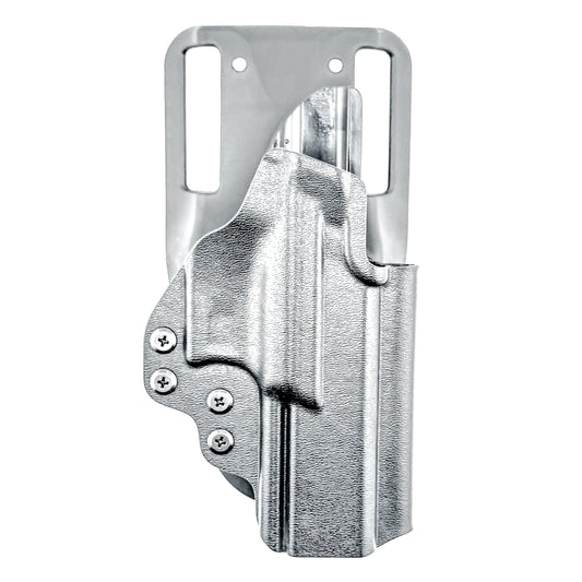 Springfield Echelon 4.5F competition OWB holster for USPSA, 3-Gun, and Steel Challenge. Adjustable retention and durable .093” thermoplastic