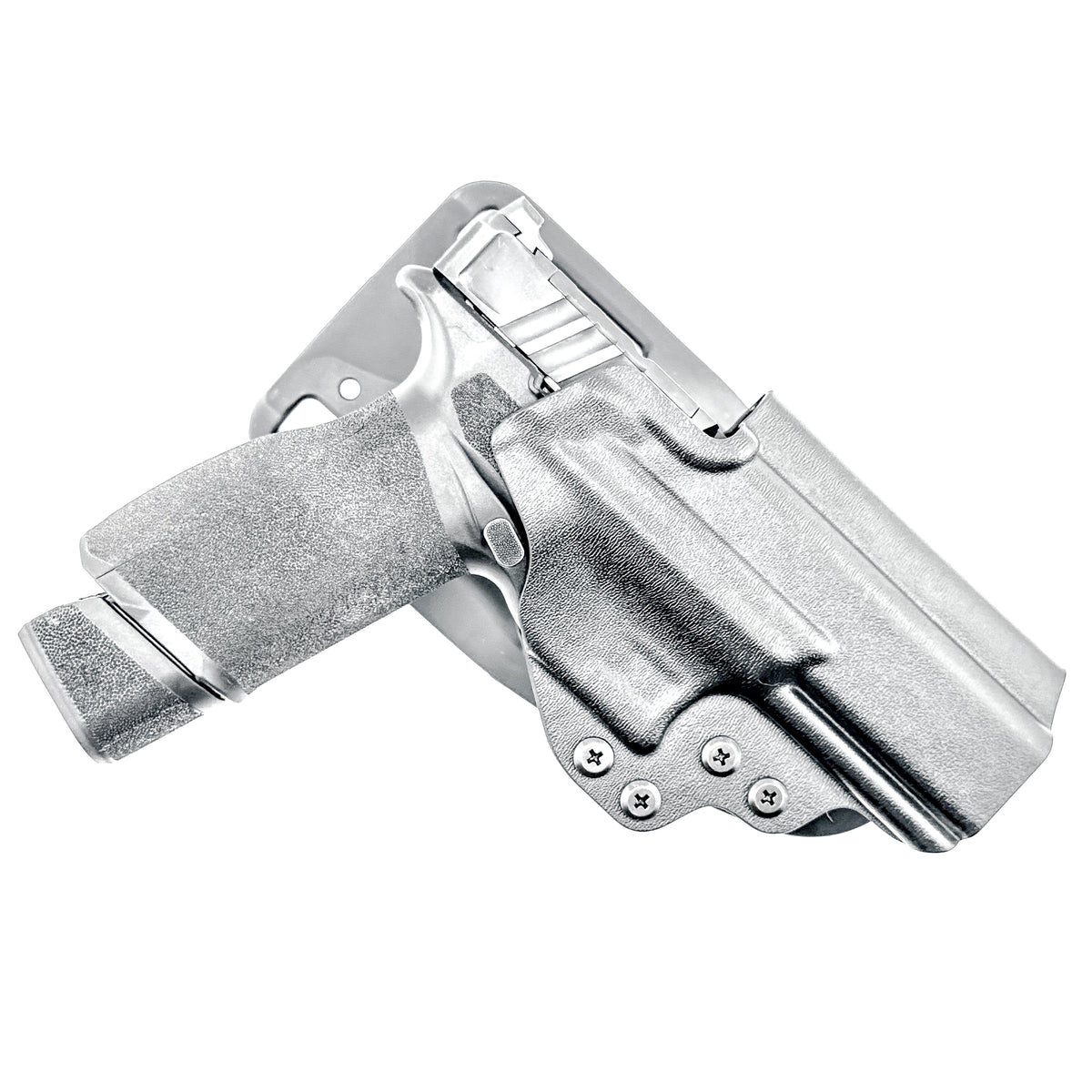 Springfield Echelon 4.5F competition OWB holster for USPSA, 3-Gun, and Steel Challenge. Adjustable retention and durable .093” thermoplastic