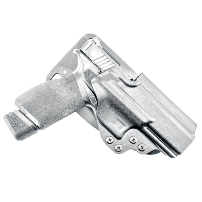 Springfield Echelon 4.5F competition OWB holster for USPSA, 3-Gun, and Steel Challenge. Adjustable retention and durable .093” thermoplastic