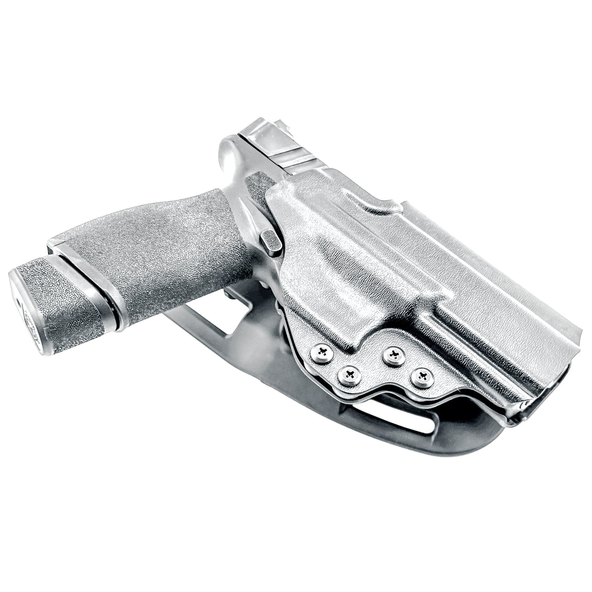 Springfield Echelon 4.5F competition OWB holster for USPSA, 3-Gun, and Steel Challenge. Adjustable retention and durable .093” thermoplastic