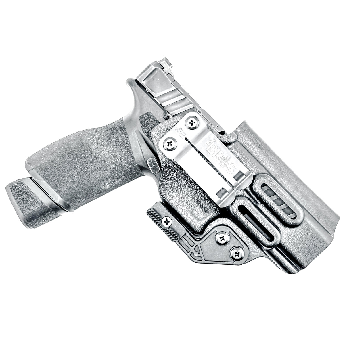 For the best Kydex IWB Inside Waistband Holster for the Springfield Armory Echelon shop Four Brothers 4BROS Holsters. Fits most Red Dot Sights. Made in USA