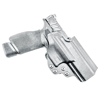 For the best Kydex OWB Inside Waistband Holster for the Springfield Armory Echelon shop Four Brothers 4BROS Holsters. Fits most Red Dot Sights. Made in USA