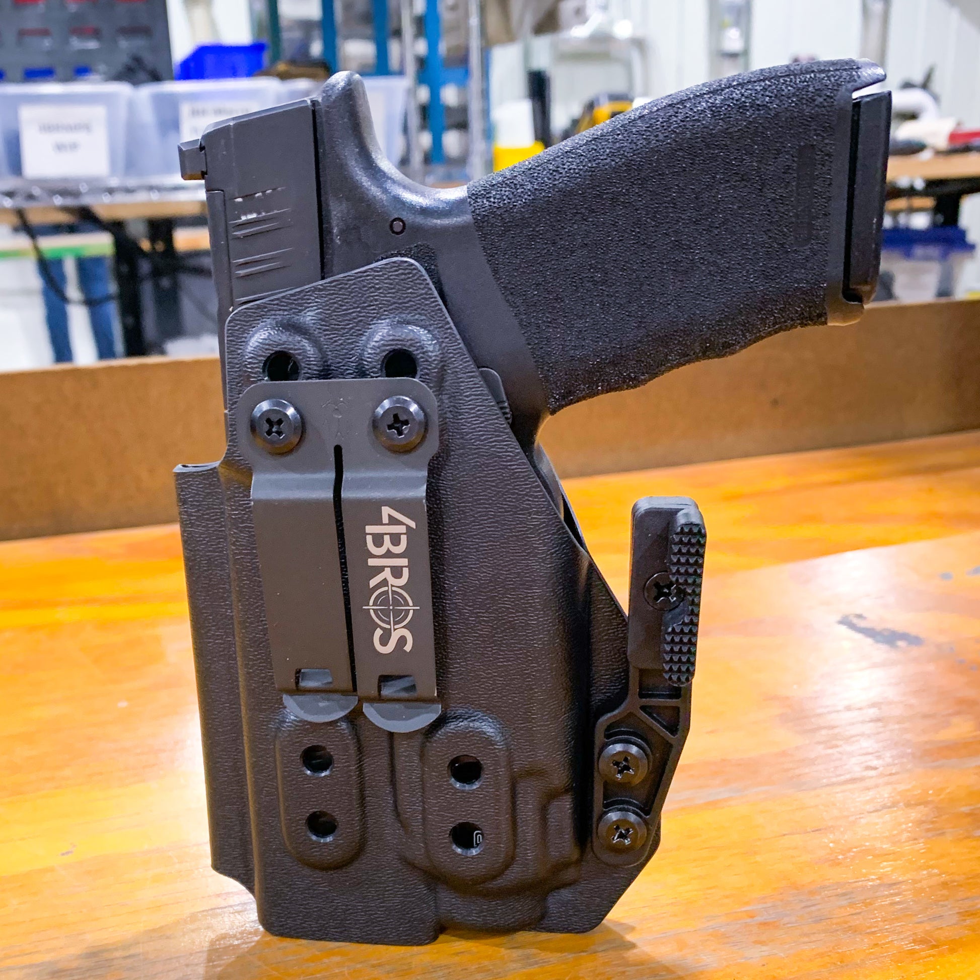 For the best IWB Kydex Inside Waistband Holster for the Springfield Hellcat Pro & Streamlight TLR-8 Sub or TLR-8 Sub G, shop Four Brothers 4BROS Holsters.  