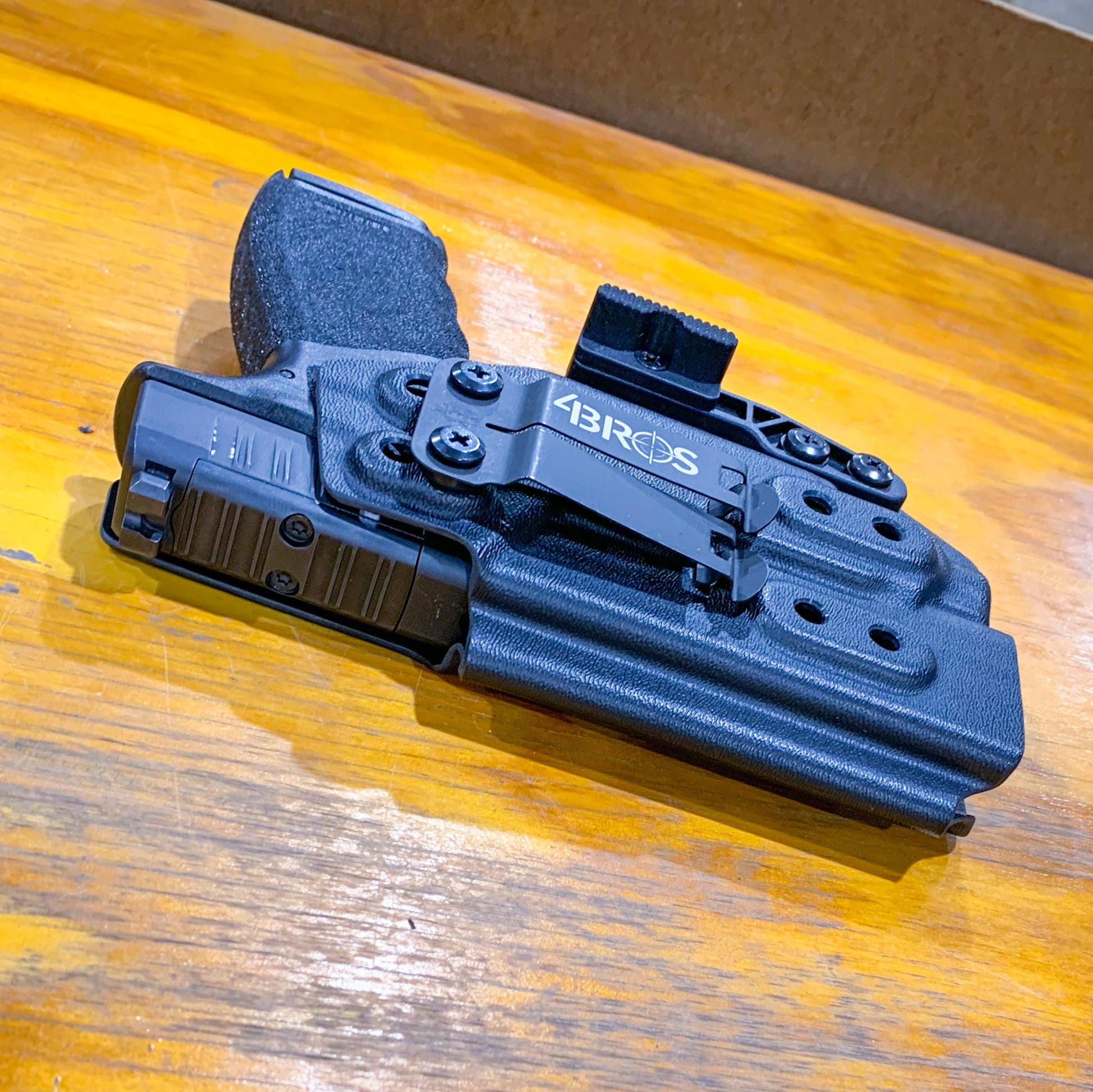 For the best IWB Kydex Inside Waistband Holster for the Springfield Hellcat Pro & Streamlight TLR-8 Sub or TLR-8 Sub G, shop Four Brothers 4BROS Holsters.  