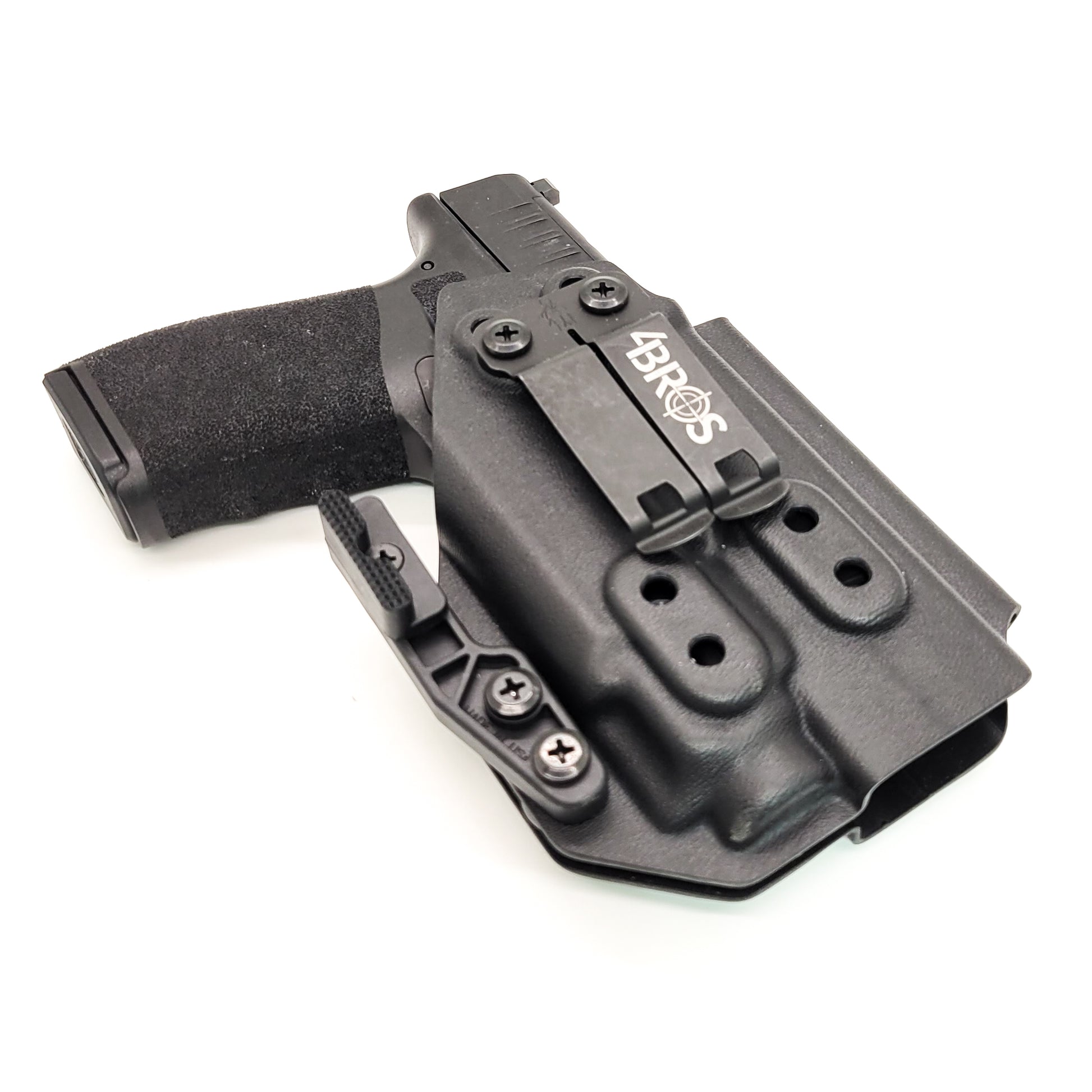 For the best IWB Kydex Inside Waistband Holster for the Springfield Hellcat Pro & Streamlight TLR-8 Sub or TLR-8 Sub G, shop Four Brothers 4BROS Holsters.  