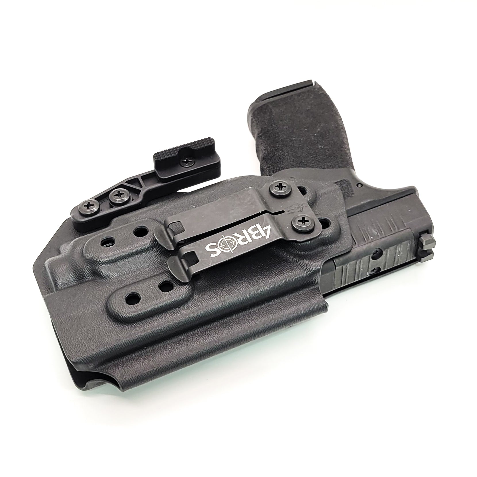 For the best IWB Kydex Inside Waistband Holster for the Springfield Hellcat Pro & Streamlight TLR-8 Sub or TLR-8 Sub G, shop Four Brothers 4BROS Holsters.  