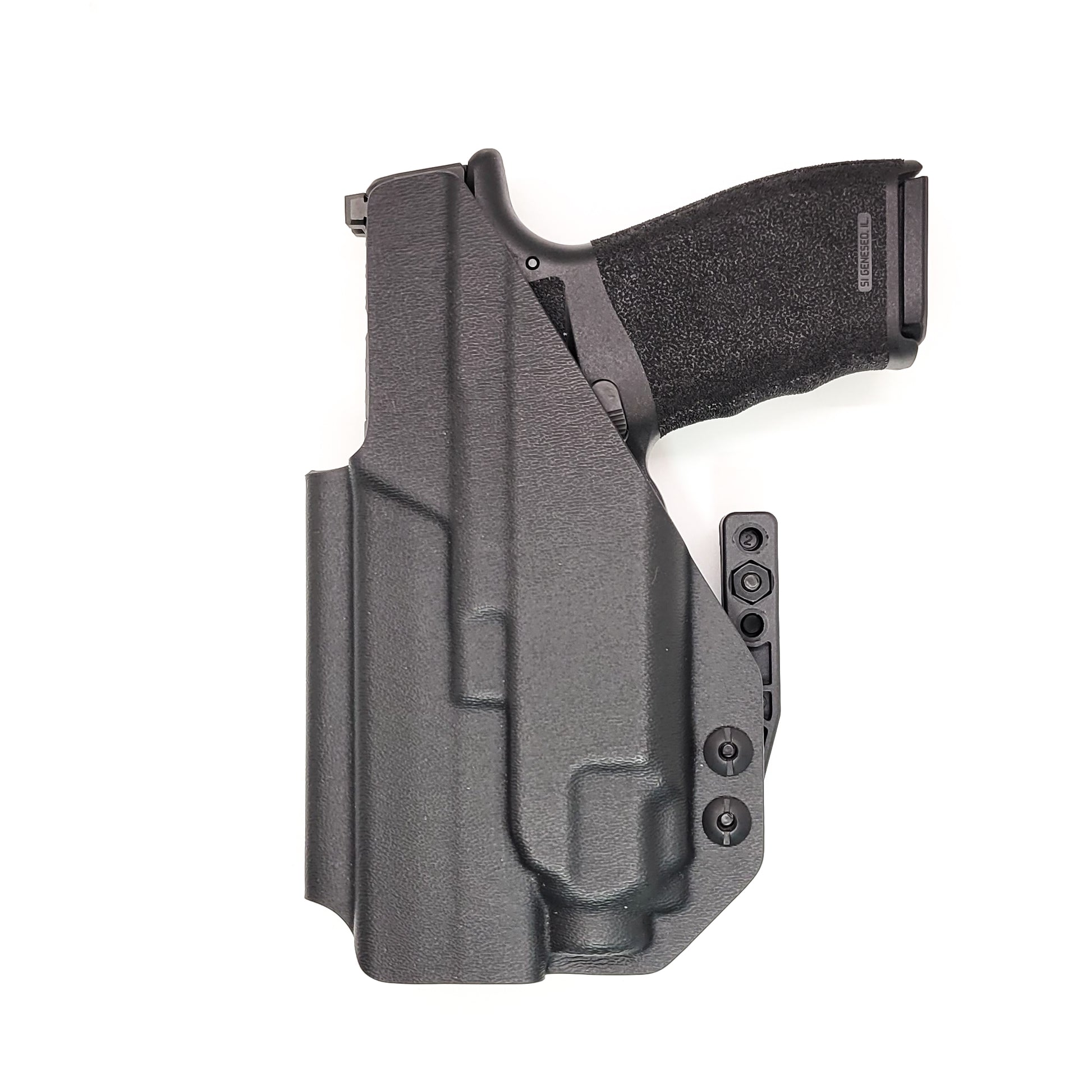 For the best IWB Kydex Inside Waistband Holster for the Springfield Hellcat Pro & Streamlight TLR-8 Sub or TLR-8 Sub G, shop Four Brothers 4BROS Holsters.  