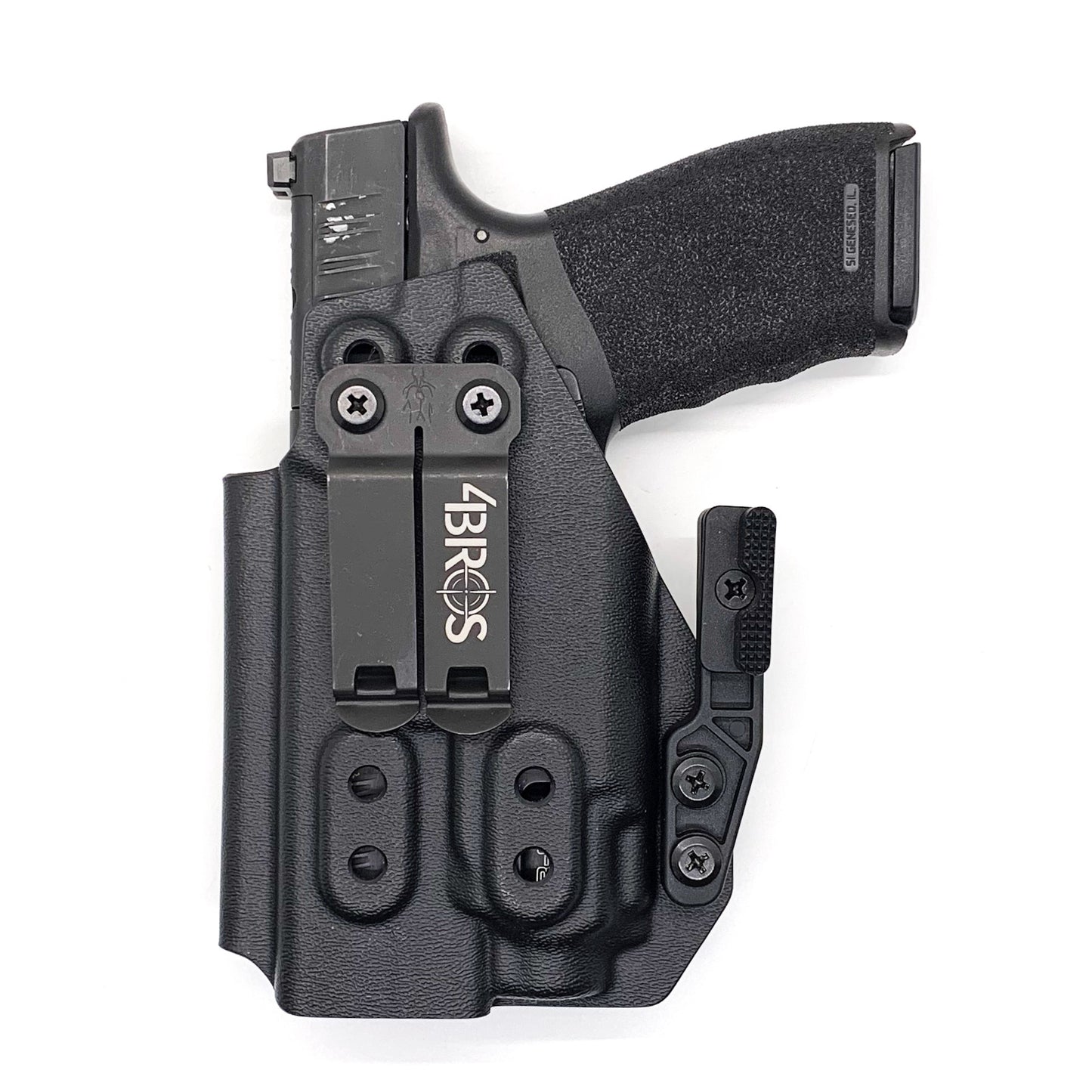 For the best IWB Kydex Inside Waistband Holster for the Springfield Hellcat Pro & Streamlight TLR-8 Sub or TLR-8 Sub G, shop Four Brothers 4BROS Holsters.  