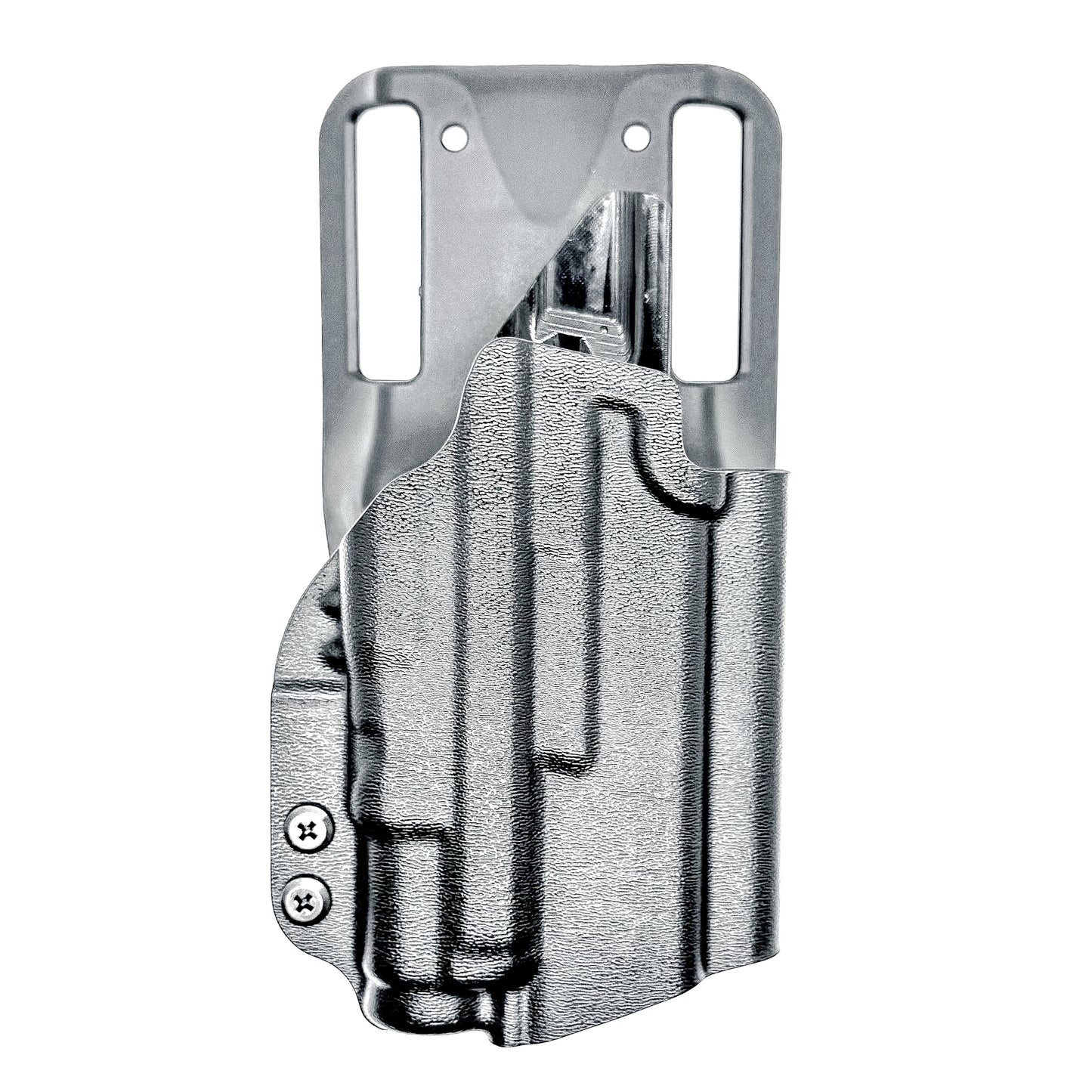 For the best Outside the Waistband Light Duty & Competition Kydex Holster for the Springfield Hellcat Pro with SureFire XC3 Sub shop Four Brothers Holsters.