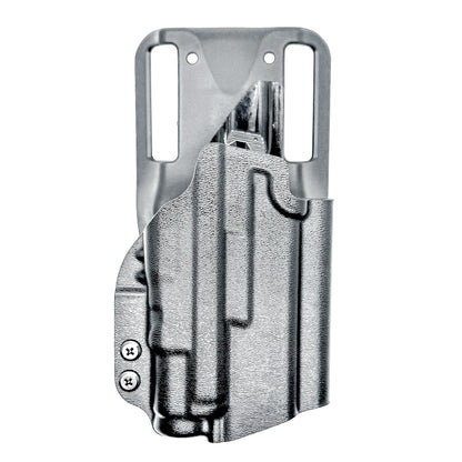 For the best Outside the Waistband Light Duty & Competition Kydex Holster for the Springfield Hellcat Pro with SureFire XC3 Sub shop Four Brothers Holsters.