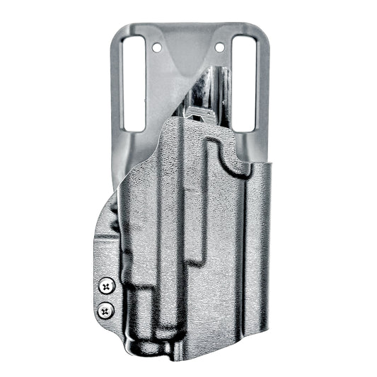 For the best Outside the Waistband Light Duty & Competition Kydex Holster for the Springfield Hellcat Pro with SureFire XC3 Sub shop Four Brothers Holsters.