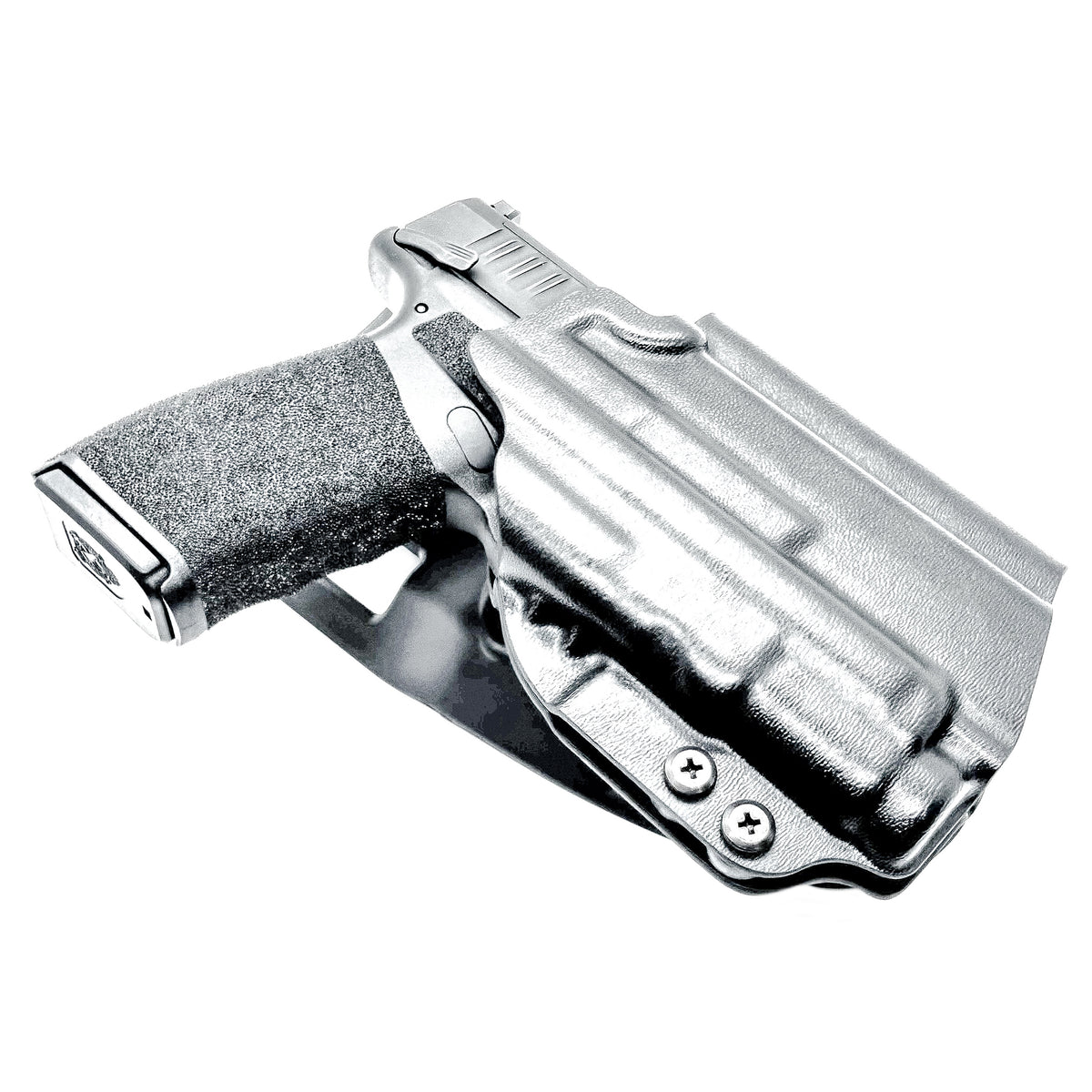 For the best Outside the Waistband Light Duty & Competition Kydex Holster for the Springfield Hellcat Pro with SureFire XC3 Sub shop Four Brothers Holsters.