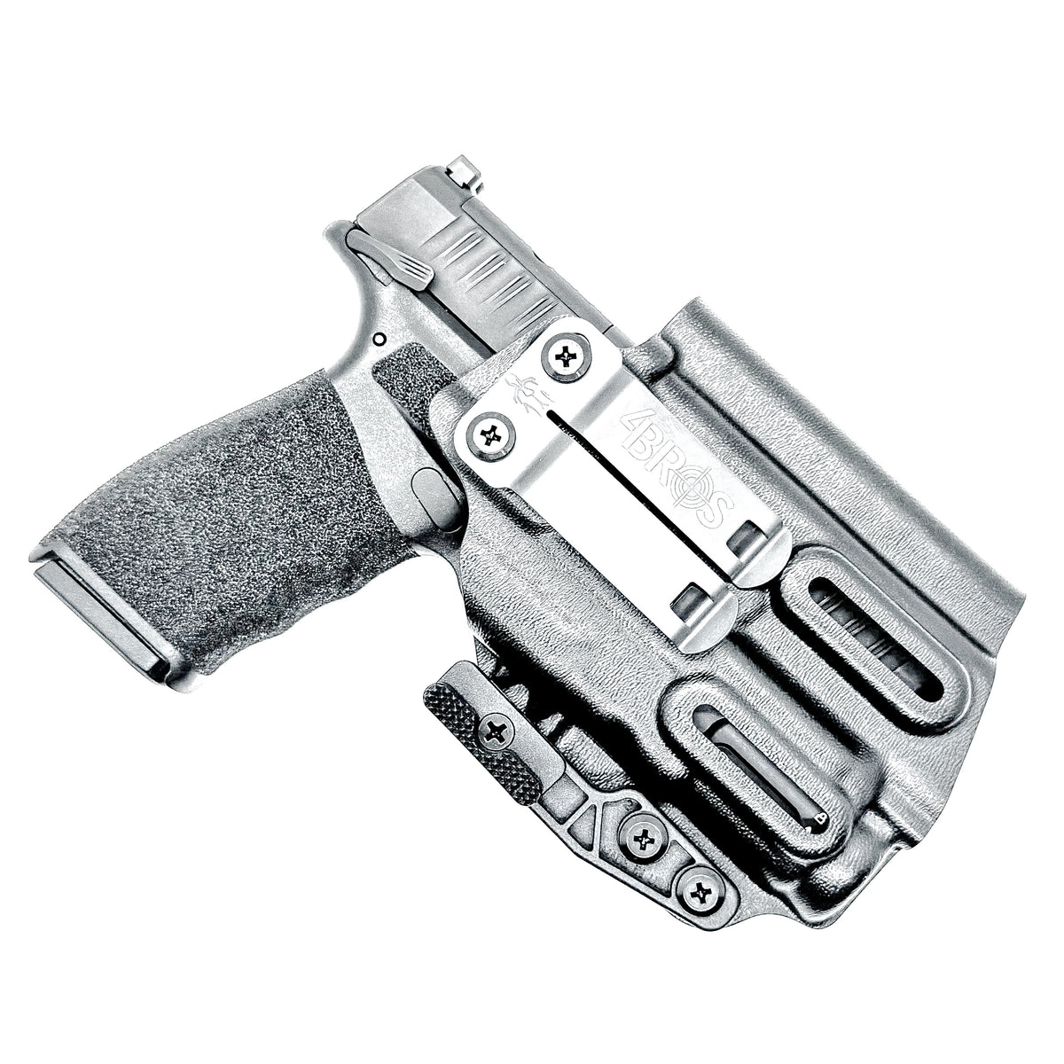 For the best IWB Kydex Inside the Waistband Holster for the Springfield Armory Hellcat Pro with SureFire XC3 Sub shop Four Brothers Holsters.