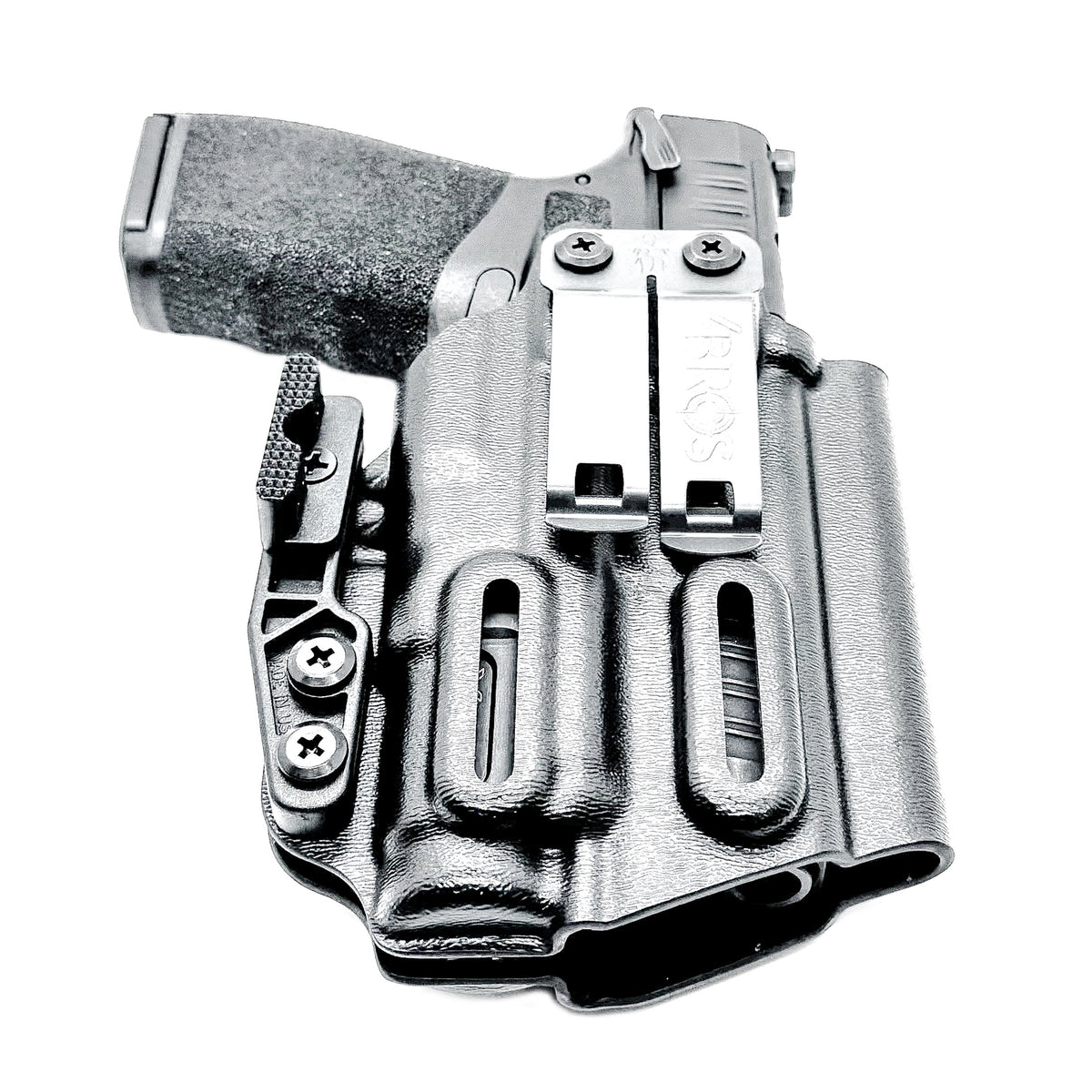 For the best IWB Kydex Inside the Waistband Holster for the Springfield Armory Hellcat Pro with SureFire XC3 Sub shop Four Brothers Holsters.