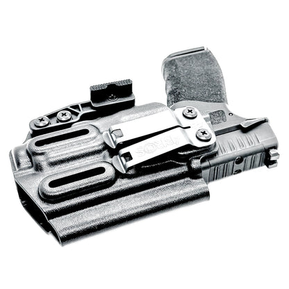 For the best IWB Kydex Inside the Waistband Holster for the Springfield Armory Hellcat Pro with SureFire XC3 Sub shop Four Brothers Holsters.
