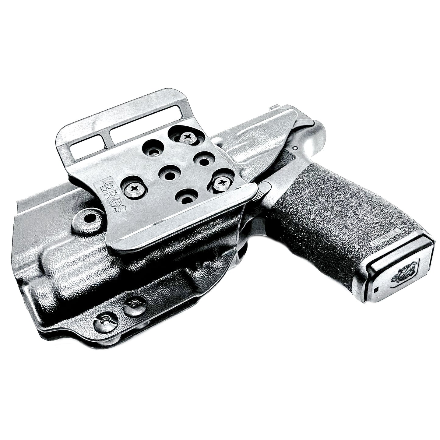 For the best Outside the Waistband OWB Kydex Holster for the Springfield Armory Hellcat Pro & SureFire XC3 Sub, shop Four Brothers Holsters.