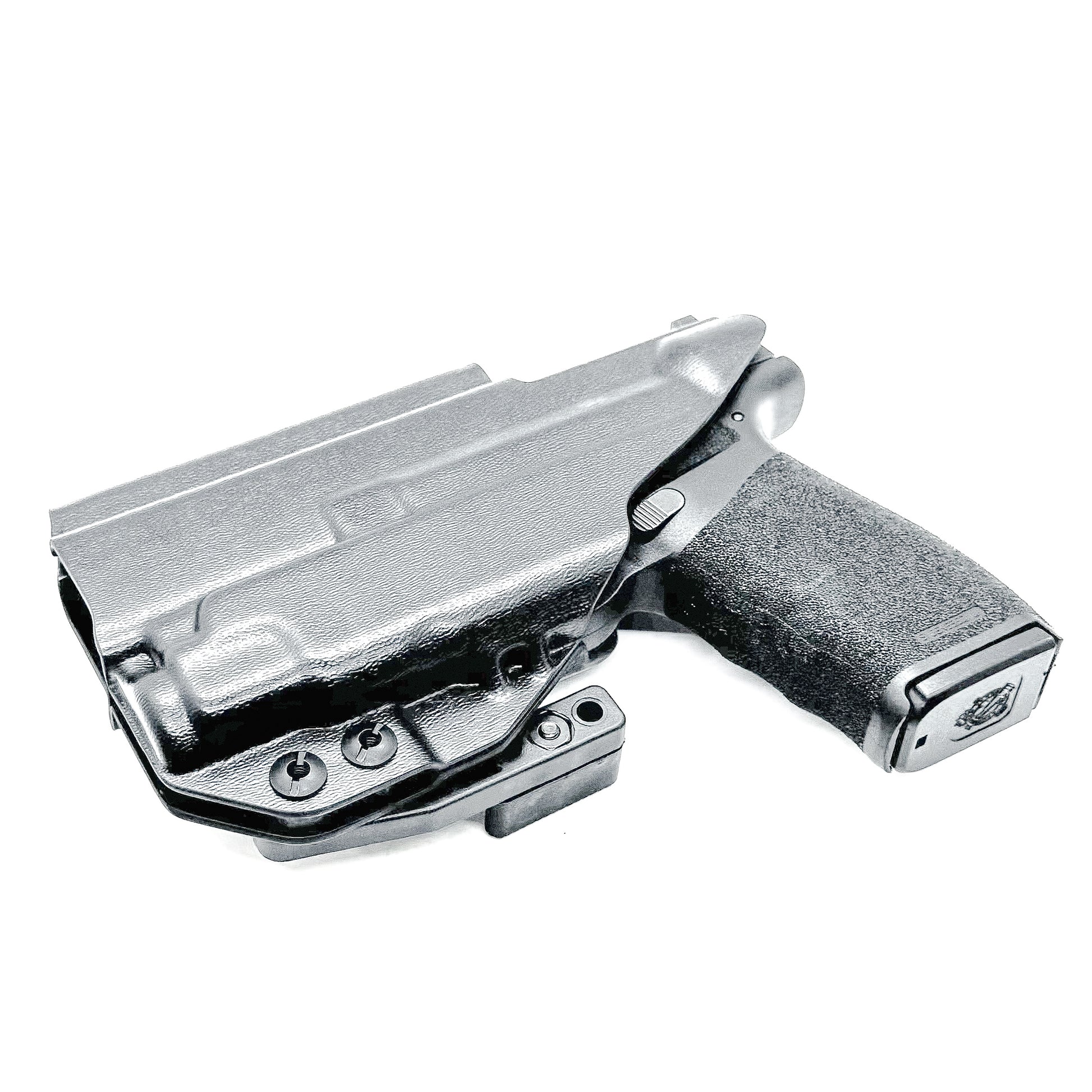 Inside Waistband holster for the Hellcat Pro & Streamlight TLR-7 Sub with DCC Monoblock and Modwing in Black.