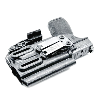 Inside Waistband holster for the Hellcat Pro & Streamlight TLR-7 Sub with DCC Monoblock and Modwing in Black.