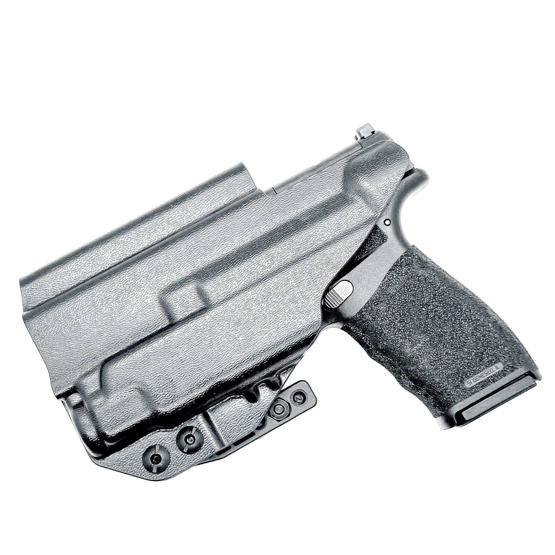 Inside Waistband holster for the Hellcat Pro & Streamlight TLR-7 Sub with DCC Monoblock and Modwing in Black.