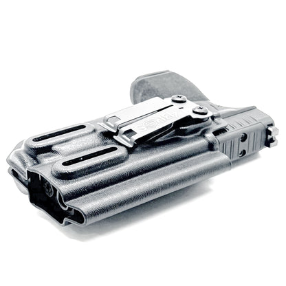 For the best IWB Kydex Inside Waistband Holster for the Springfield Hellcat Pro pistol with the Streamlight TLR-7 Sub 1913 shop Four Brothers 4BROS Holsters.