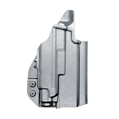Black OWB Holster for the Springfield Armory Hellcat Pro with the Streamlight TLR-7 Sub Light shown with the 4BROS 1.5" Belt Slide.